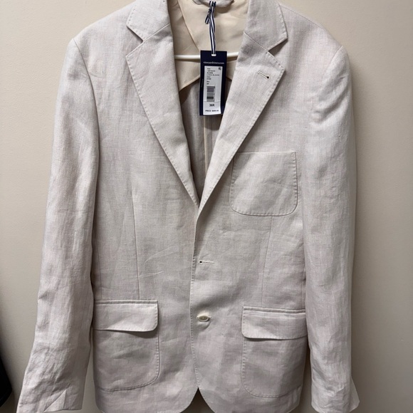 Vineyard Vines Men's linen stone color Blazer NWT
